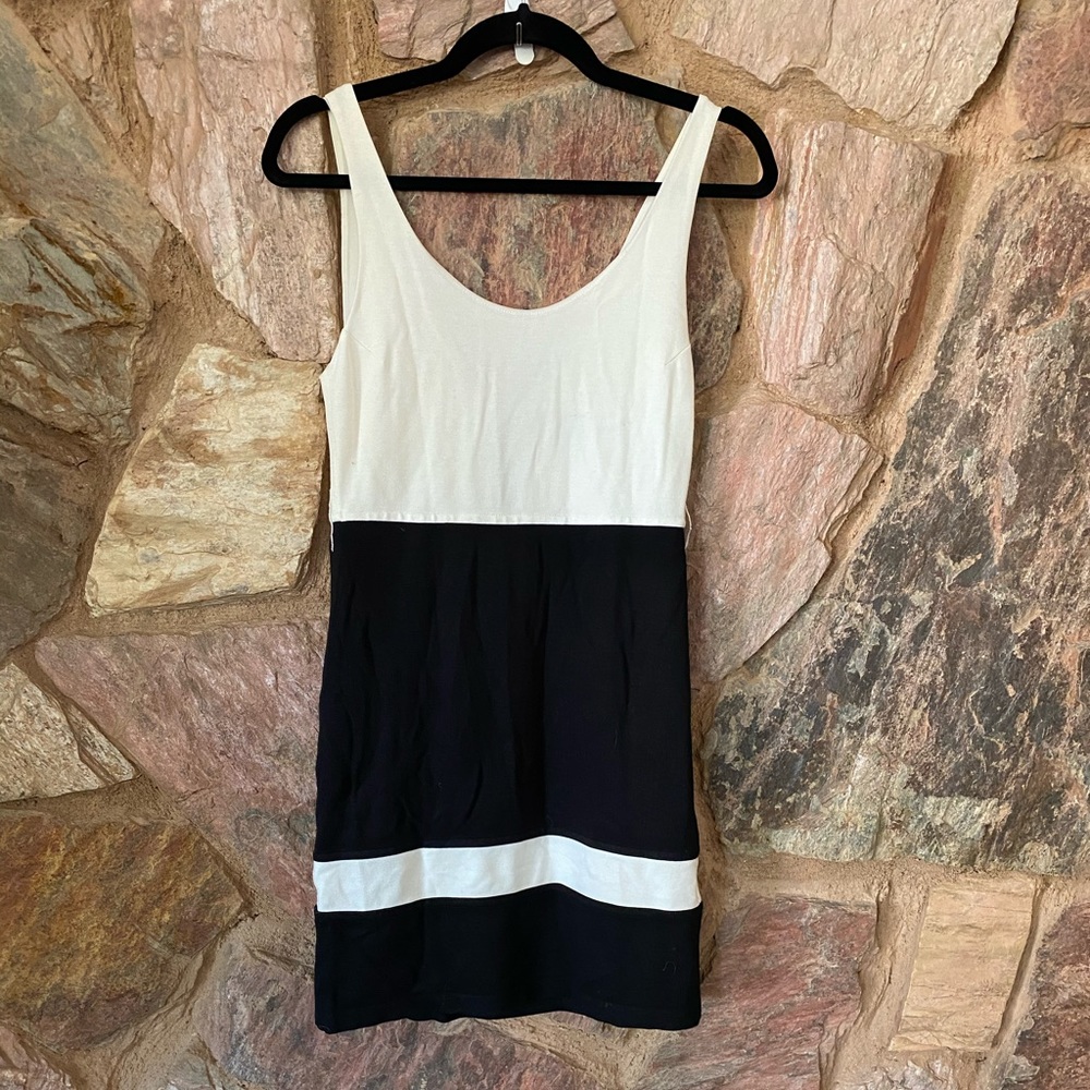 Alice and Olivia black and white dress